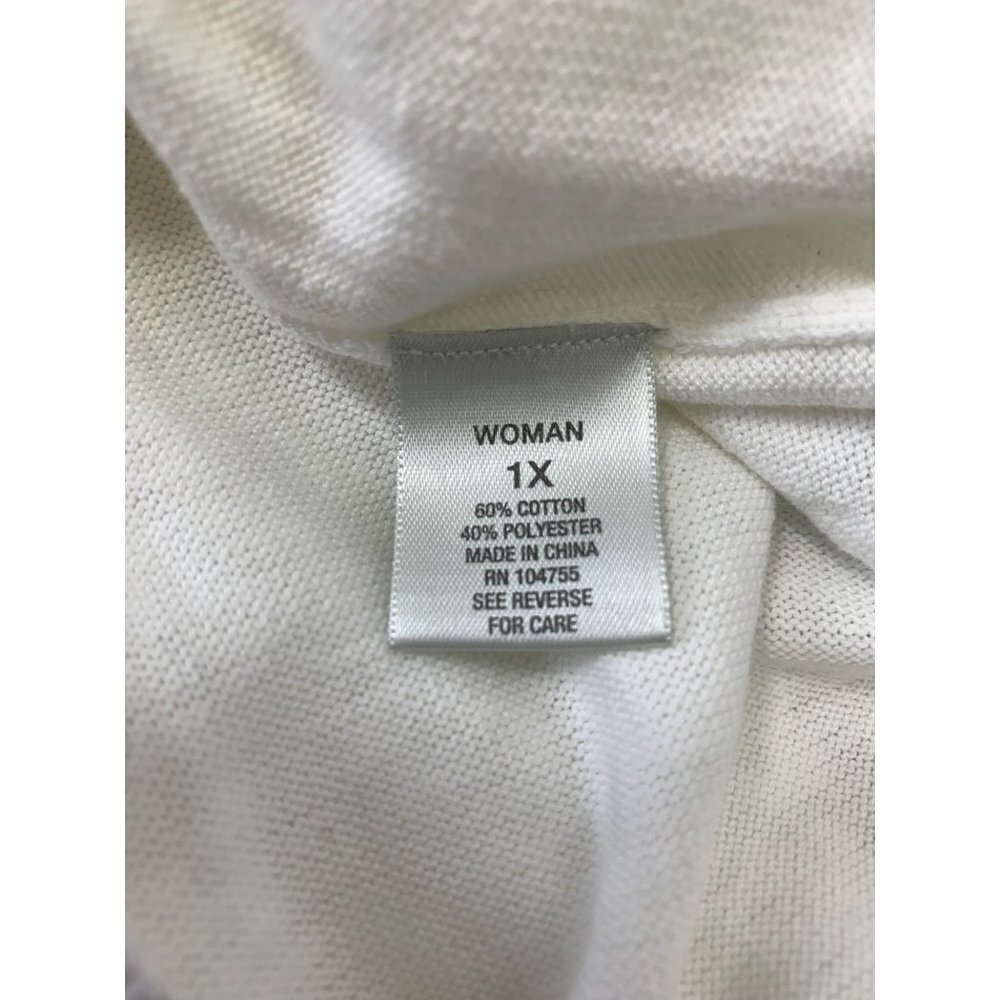 Dressbarn Women's White V-Neck Top - Picture 4 of 7